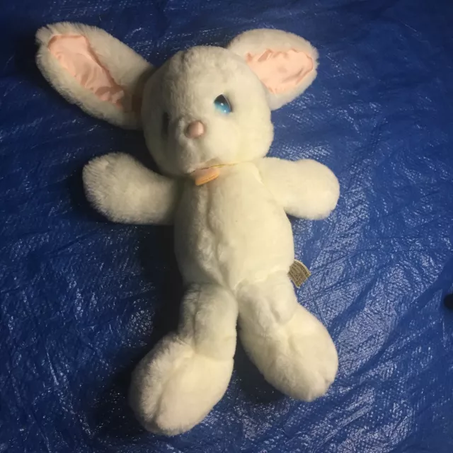 Vintage Applause Bunny Rabbit White SNOWBALL Plush 1985 Precious Moments RARE