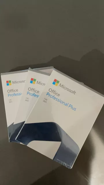 Caja de venta Microsoft Office Professional 2021 (tarjeta llave de por vida - instalación USB)