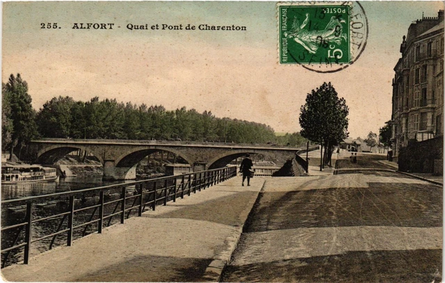 CPA Alfort - Quai et Pont de Charenton (275025)