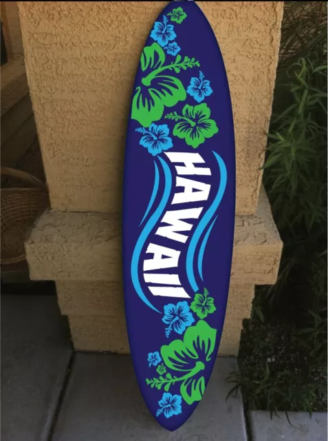 wall hanging surf board surfboard decor hawaiian beach surfing beach decor