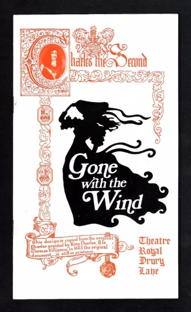 Harve Presnell "GONE WITH THE WIND" June Ritchie / Joe Layton '72 London Program