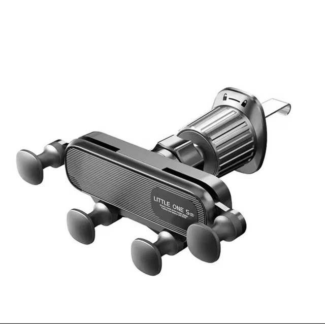 Support Voiture Universel Pour Téléphone / GPS - Fixation Ventouse Ou Grille D'aération - Neuf Noir