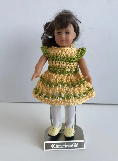 Clothes for 6"Mini American Girl Doll w/Cloth Body Handmade Dress USA Lot AGC-17