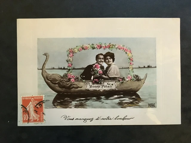 Carte Postale Ancienne Animée de 1911 - BONNE FÊTE