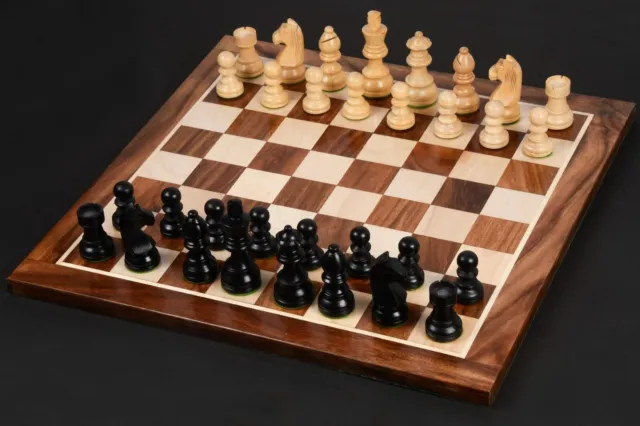 Jeu d'échecs en bois de luxe fabriqué à la main - Échiquier en bois de buis