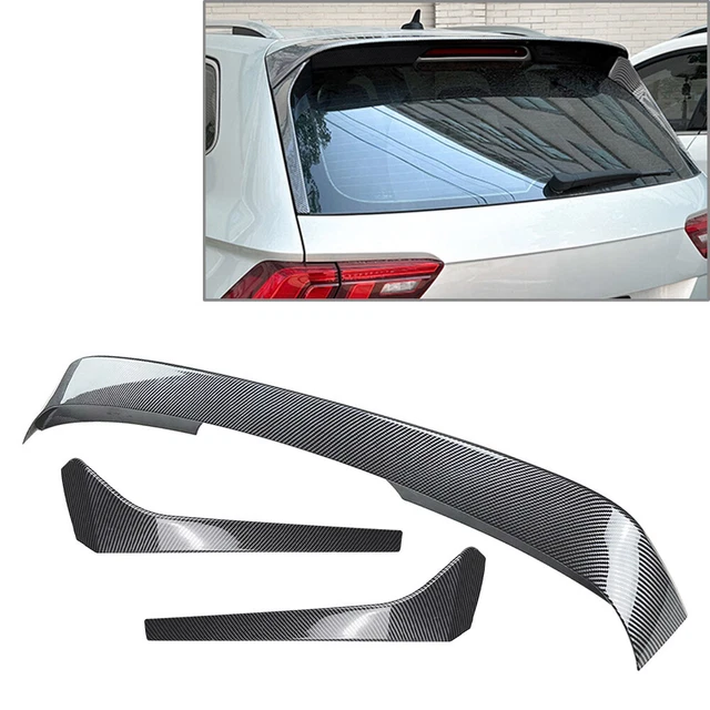 Heck Spoiler Aufsatz Abrisskante passend für VW Tiguan Mk3 schwarz Ho