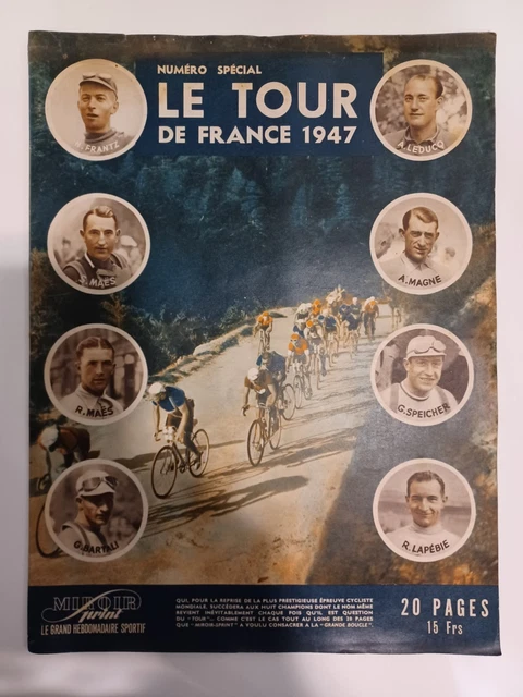 Lot Miroir Sprint n°62 & 63 Championnat du Monde Cyclistes 1947