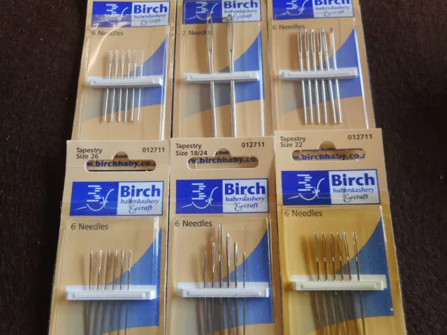 CLEARANCE - Hand Sewing Needles, Tapestry. for all types of counted thread work