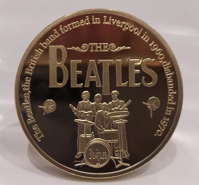 The Beatles Gold Coin John Lennon Paul Ringo George