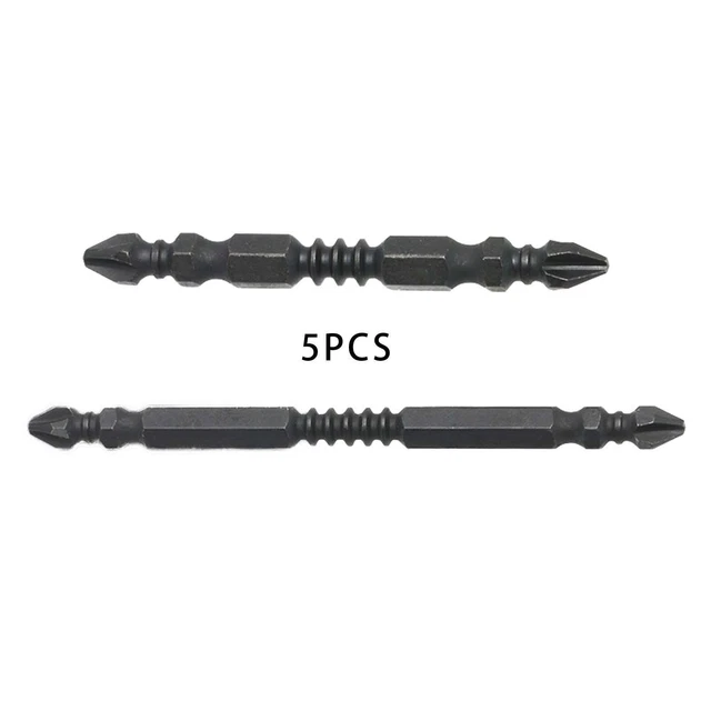 5Pcs Impact Cross Drill Bit Fastening Screwdriver Bit Set Hex Shank Hand Tools
