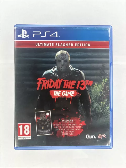 Friday The 13th PS4 Ultimate Slasher Edition Game Video Game Used Without Dlc