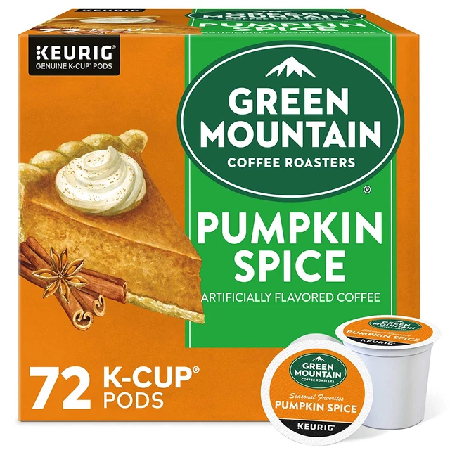 Green Mountain Coffee Roasters Pumpkin Spice, Single-Serve  K-Cup Pods, Flavored