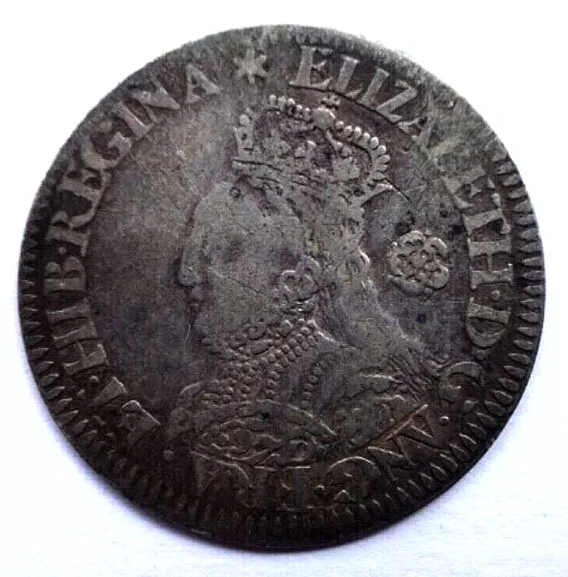 Elizabeth I 1562 Milled Sixpence mm  Star aF/F