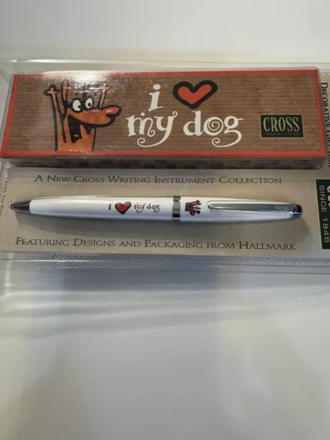 HALLMARK & CROSS SOLO BALLPOINT PEN "I love my Dog"   -VERY RARE- Made in Japan