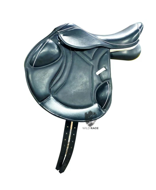 Selle en cuir sauteuse WILDRACE / changement de goélettes