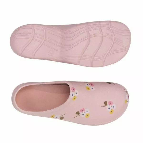 PINK POSIES Clogs Briers Gardening Shoes Soft Sole Slip On UK Size 7 WOMEN