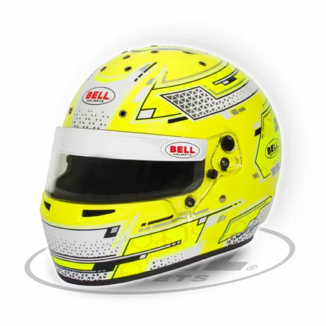 Bell RS7-K Stamina Yellow Full Face Helmet Kart Racing size:S-XL Snell K2020