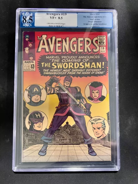 Avengers #19 HIGH GRADE PGX 8.5 1st App. The Swordsman! Origin Of Hawkeye!