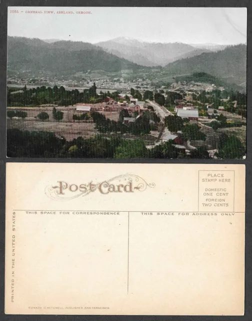 Old Oregon Postcard - Ashland - General View