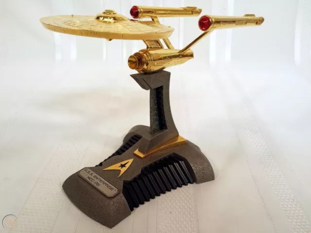 Star Trek Franklin Mint - Millennium Edition Gold NCC-7101 USS Enterprise