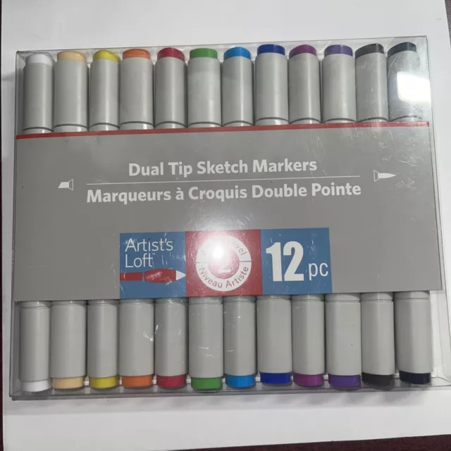 Artist's Loft- Dual Tip Sketch Markers - Primary Colors 6pc. *NEW