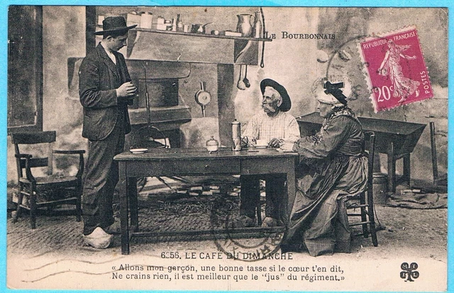 C13184 - Une Carte Postale Ancienne LE BOURBONNAIS Scène de vie