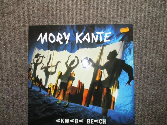 MORY KANTE Vinyl LP Album Akwaba Beach (African, 1987)