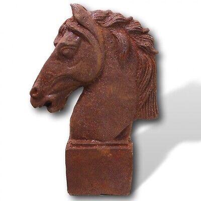 ❀ Pferdekopf Rost Wanddeko 46cm Pferd Silhouette Türdeko Metall Wandschmuck #55A 