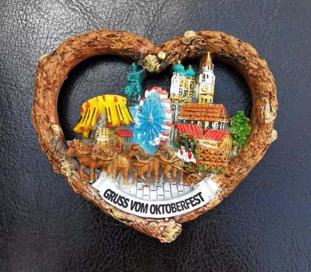 Kühlschrankmagnet 3D Souvenir Gruss Vom Oktoberfest Bier Fest München Deutschland Rsn