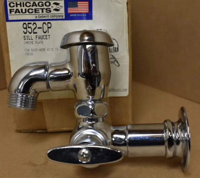 Chicago Faucets, 952-CP Sill faucet, chrome plated