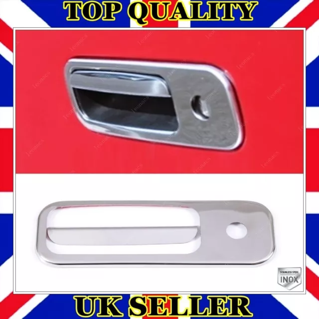 Chrome Rear Door Handle Cover 2 pcs S.STEEL For VW T5 TRANSPORTER 2003 to 2010