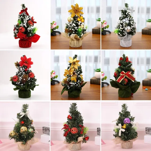 Petit mini arbre de Noël décoration de vacances Noël ornement de fête arbre