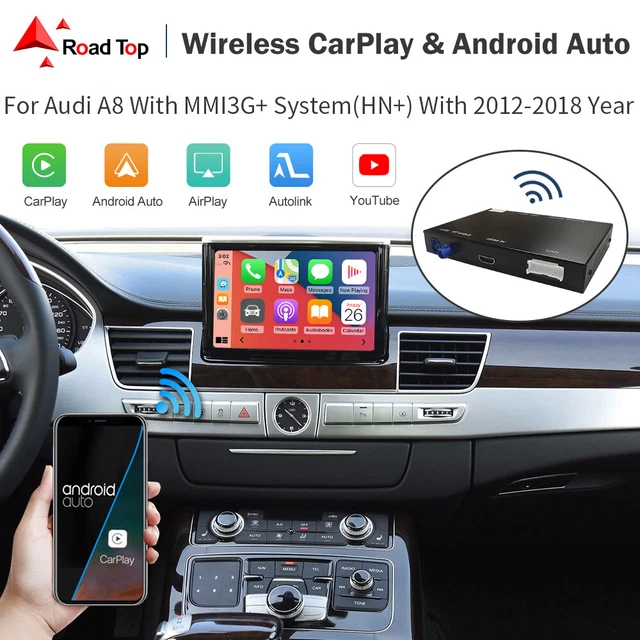 WIRELESS CARPLAY ANDROID Auto Decoder Kit Mirror Link For Audi A8 2012