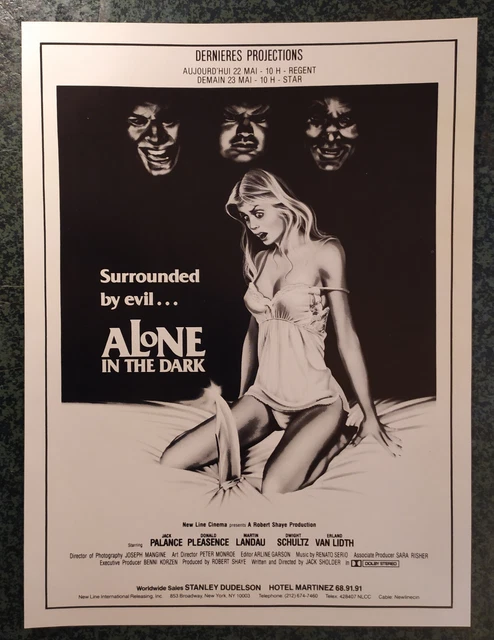 Poster ALONE IN THE DARK Jack PALANCE Martin LANDAU affiche film