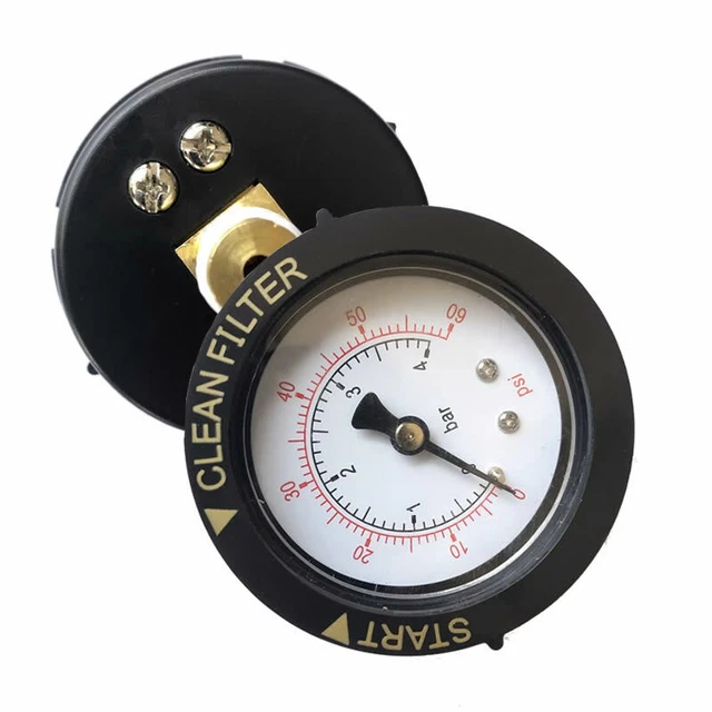 PRESSURE GAUGE 060 PSI for Pentair and Hayward Pool Filter Back Mount
