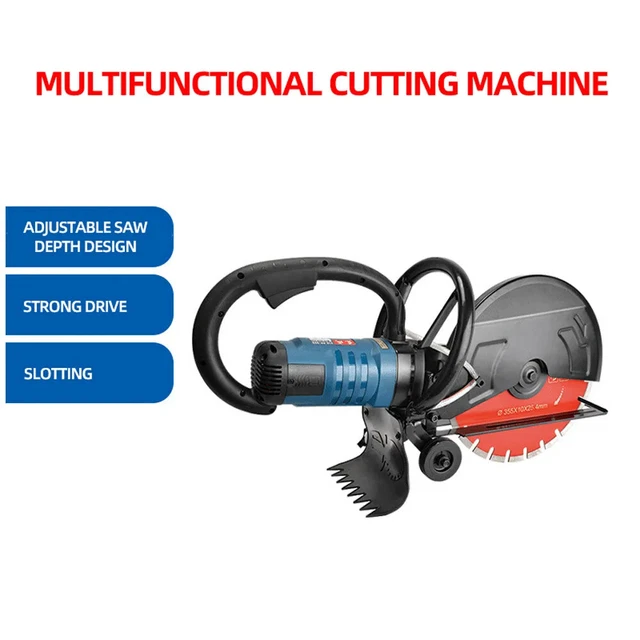 Z1E-FF-355 Single Chip Slotting Machine Wall Concrete Stone Cutting Machine