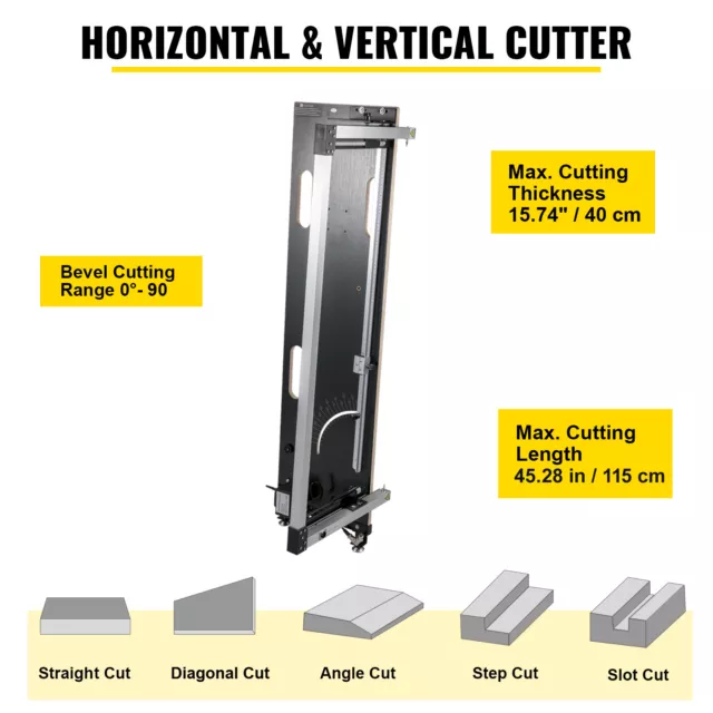 VEVOR 220 V Máquina Cortadora de Espuma Longitud de Corte 115 cm con Soporte 2