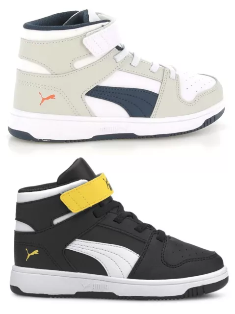 PUMA REBOUND LAYUP SL V PS scarpe bambino bambina alte sneaker mid strappo lacci