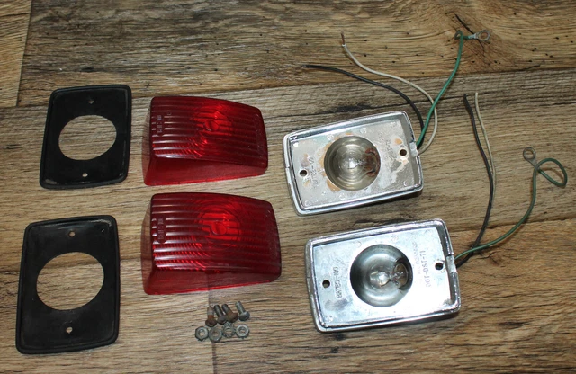 Used Pair of Bates Tail Lights & Lenses Saddlebag & Trunk Vintage BMW Goldwing