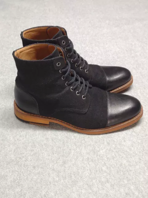 LA MILANO MEN'S Shoes Size 9.5 Stance Black on Black Leather $30.00 ...