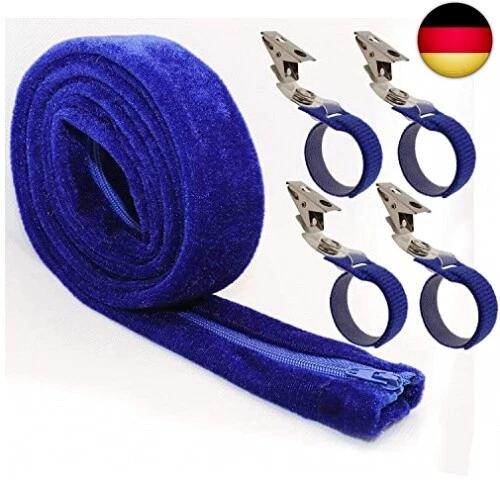 CPAP Schlauchabdeckung mit 4 Halteklammern, weicher Vliesschlauch Isolator mit
