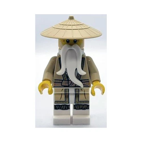 LEGO ninjago Sensai Wu Legacy En Fauve Peignoir Et Queue Imprimé Figurine njo805