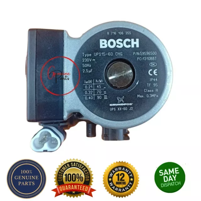 BOSCH GRUNDFOS UPS 15-60 CHG PUMP HEAD 8716106355 59596500 WORCESTER GREENST 28i