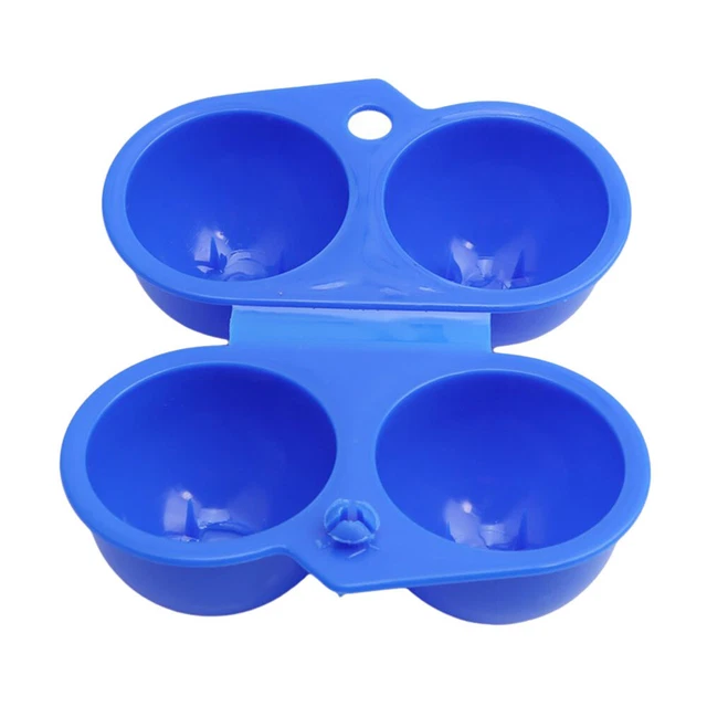 Portador de huevos plegable portátil caja de almacenamiento 2 estuches de huevos contenedor para