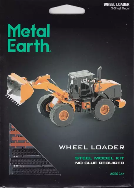 Fascinations Metal Earth WHEEL LOADER 3D Laser Cut Steel Metal Model Kit MMS183