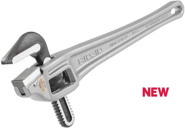 RIDGID 31125 Model 18 Aluminum Offset Pipe Wrench, 18-inch Plumbing Wrench, New