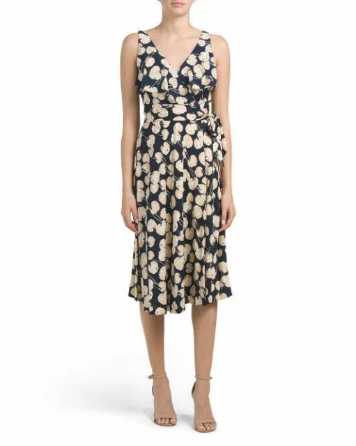 NWT $598 Diane von Furstenberg DVF Naya Wrap Dress Size Medium in pristine cond