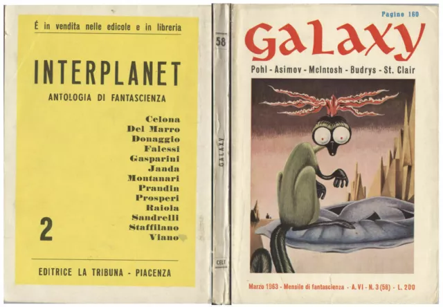 Galaxy marzo 1963 mensile di Fantascienza -  Editrice La Tribuna, Piacenza