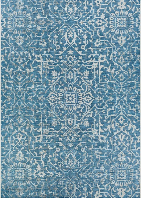 Couristan 5'10" X 9'2" Area Rugs With Ocean And Ivory Finish 23293216510092T