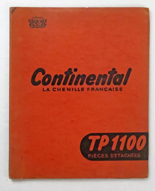 Catalogue Pièces détachées Richard Continental TP1100